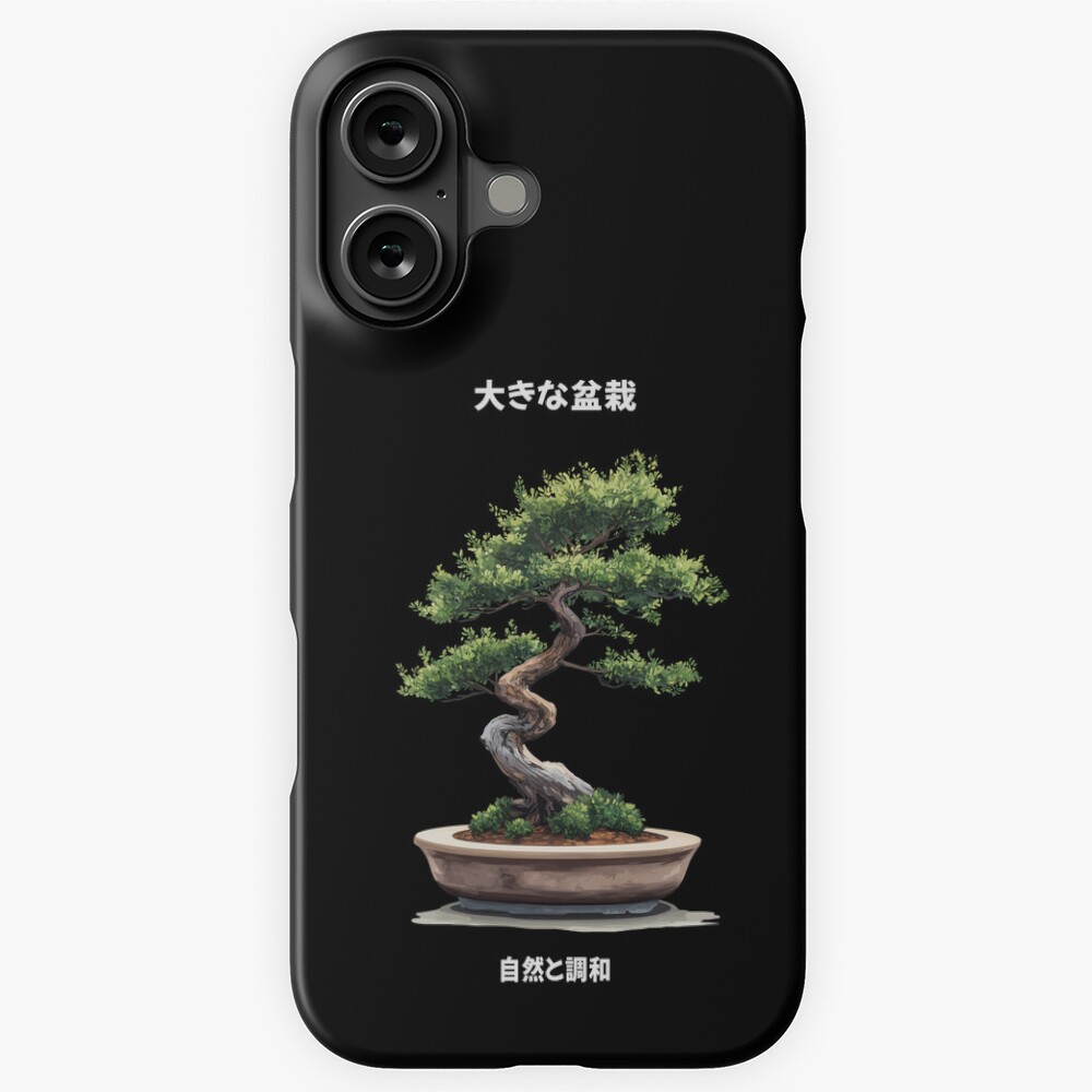 iPhone Snap Case — Big Bonsai with Zen Ensō & Kanji