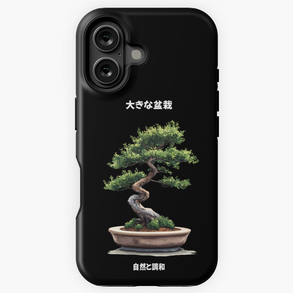Big Bonsai: Zen Enso Circle & Kanji Art (iPhone Tough Case)