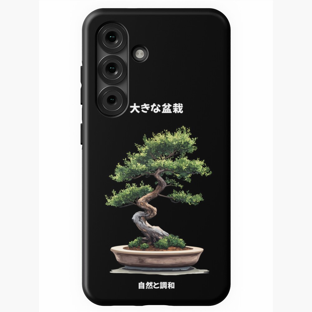 Samsung Galaxy Tough Case: Big Bonsai Enso Circle & Kanji Art