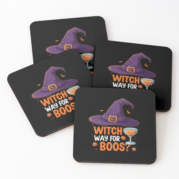 Item preview, "Witch Way for Boos?" Halloween Party Witch Hat  designed and sold by OnPar-Tees.