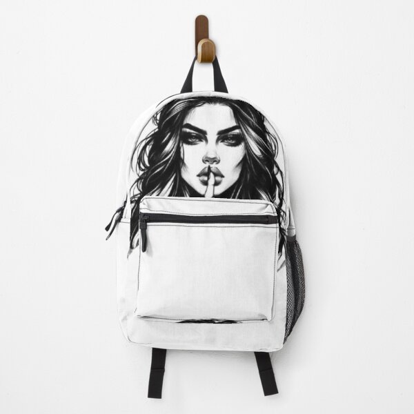 Item preview, Shh Graphic in Black & White designed and sold by All4ROCK.
