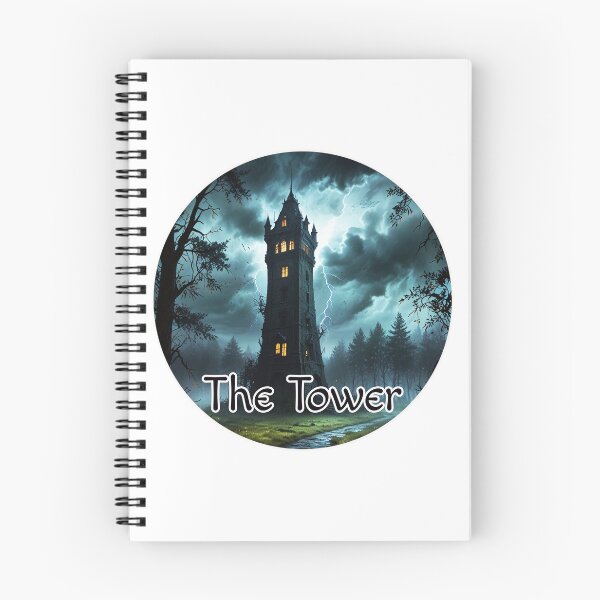 Item preview, Major Arcana Tarot Card The Tower - Old Castle Struck by Lightning designed and sold by Pixel Waite.