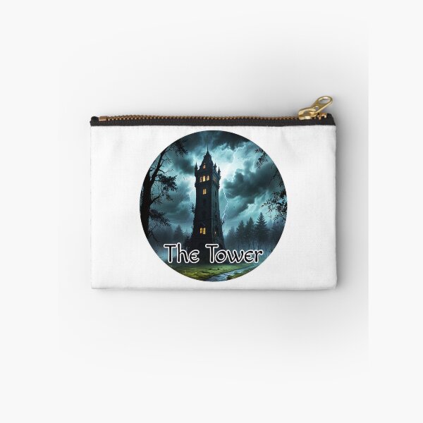 Item preview, Major Arcana Tarot Card The Tower - Old Castle Struck by Lightning designed and sold by Pixel Waite.