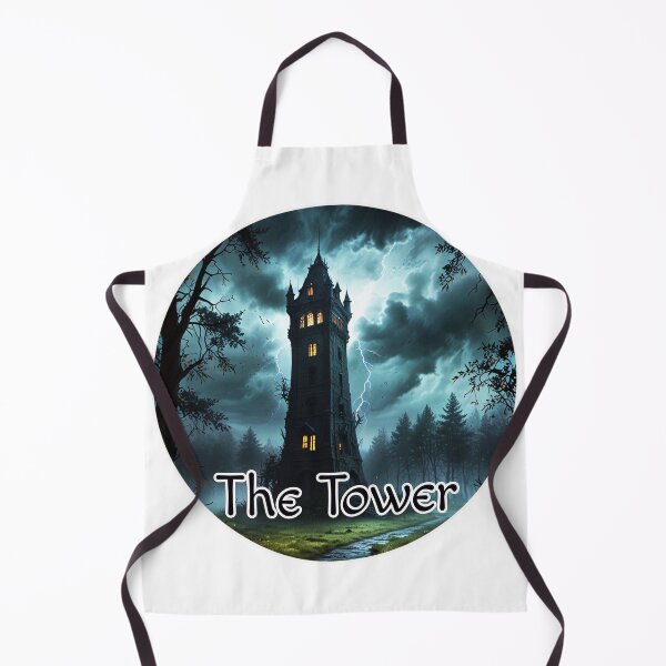 Item preview, Major Arcana Tarot Card The Tower - Old Castle Struck by Lightning designed and sold by Pixel Waite.