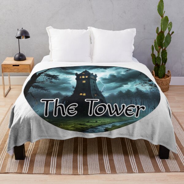 Item preview, Major Arcana Tarot Card The Tower - Old Castle Struck by Lightning designed and sold by Pixel Waite.