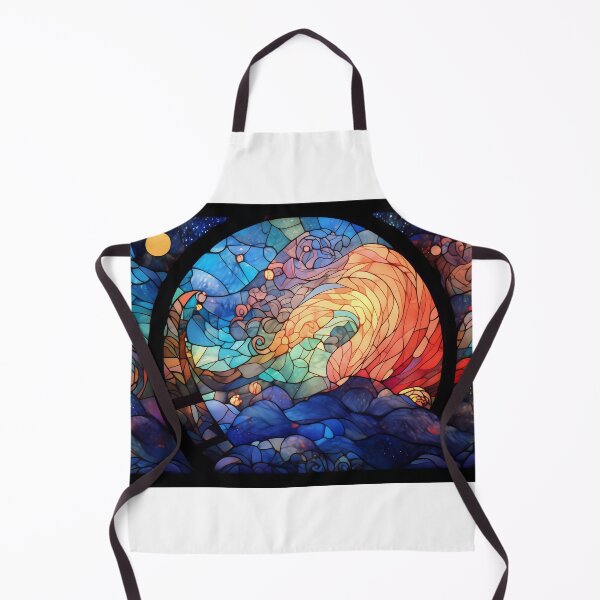 Item preview, Stained Glass of Sunset Waves designed and sold by Cozirlax.