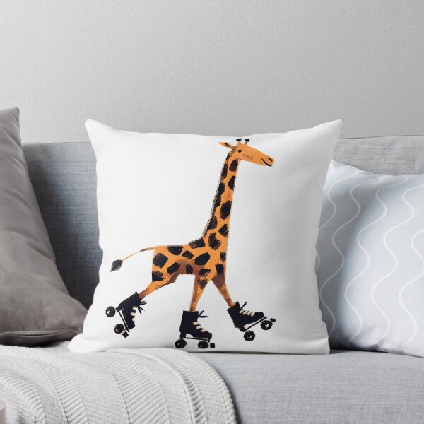 Item preview, Quirky Giraffe on Rollerskates - Fun Animal Design designed and sold by Slick-Waffles.