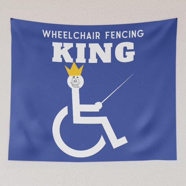 Item preview, Wheelchair Fencing King, Parafencing, Fencer, Funny designed and sold by Anniko Art Studio.