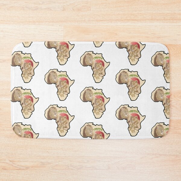 Item preview, africa, safari, maps, animals, lion, lioness, lion cub, west, east, south designed and sold by Tetiana Pohurska.