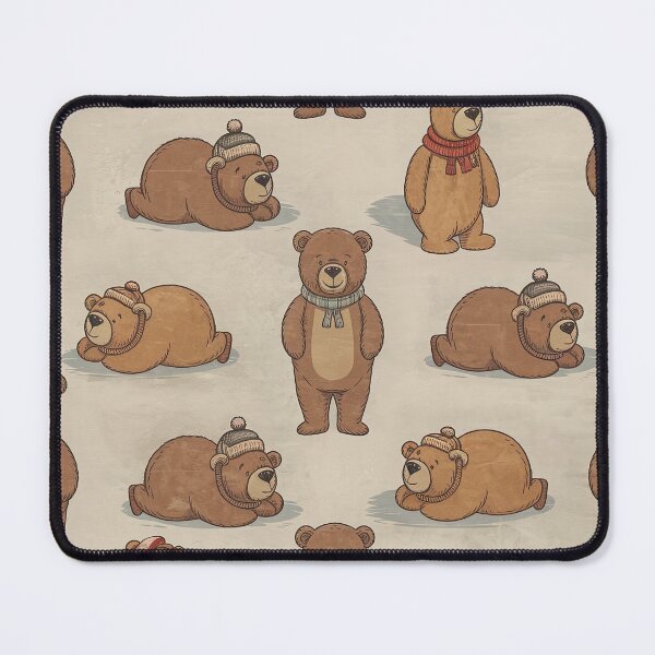 Item preview, Cartoon Bears Pattern designed and sold by Angry Swan Designs.