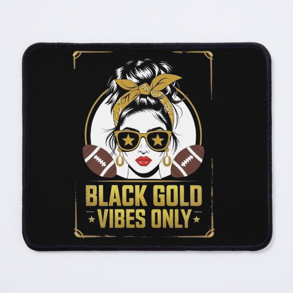 Item preview, Black Gold Vibes Only Football Women Leopard Football designed and sold by SztylishDesigns.