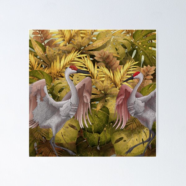 Item preview, Tropical Crane Escape designed and sold by Etienne Topham.