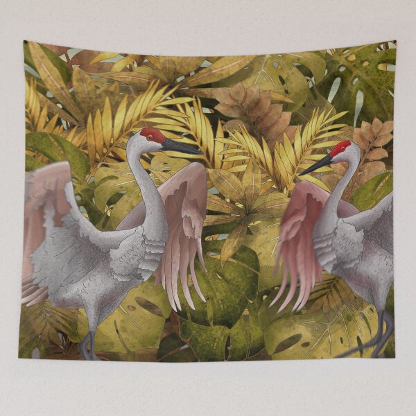 Item preview, Tropical Crane Escape designed and sold by Etienne Topham.