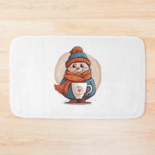 Item preview, Winter Hedgehog with a Cup, funny, gifts, winter, designed and sold by Ewelina Niemiec.