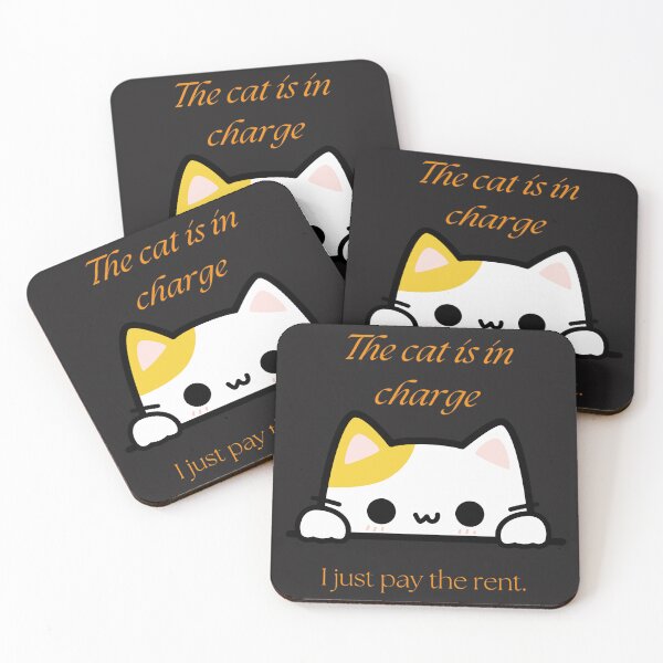 Item preview, The cat is in charge, I just pay the rent. designed and sold by rikimaru725.