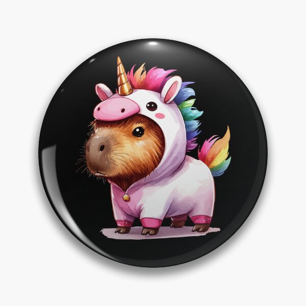 Item preview, Capybara In Unicorn Costume designed and sold by TomFrontierArt.