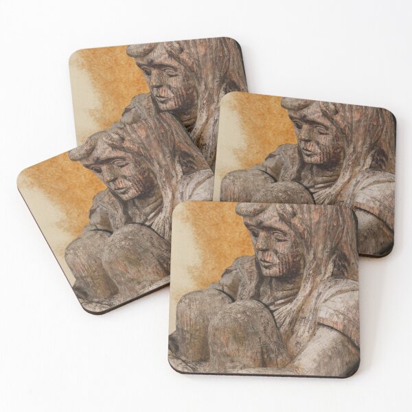 Item preview, Girl On The Naughty Step Wood Carving designed and sold by eddiebarronshop.