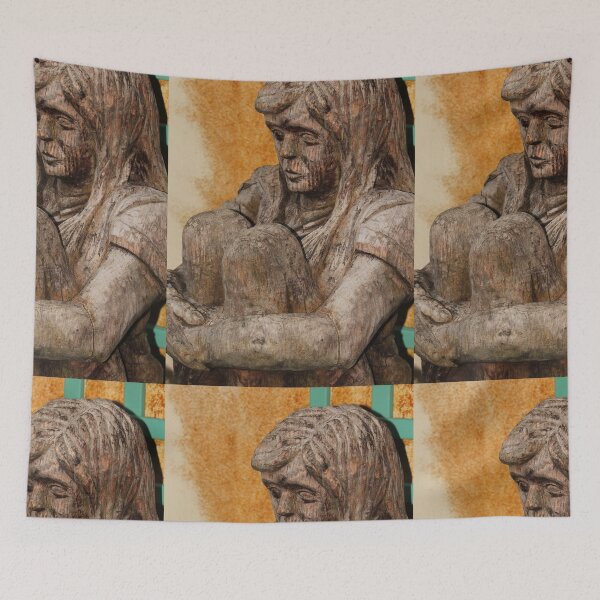 Item preview, Girl On The Naughty Step Wood Carving designed and sold by eddiebarronshop.