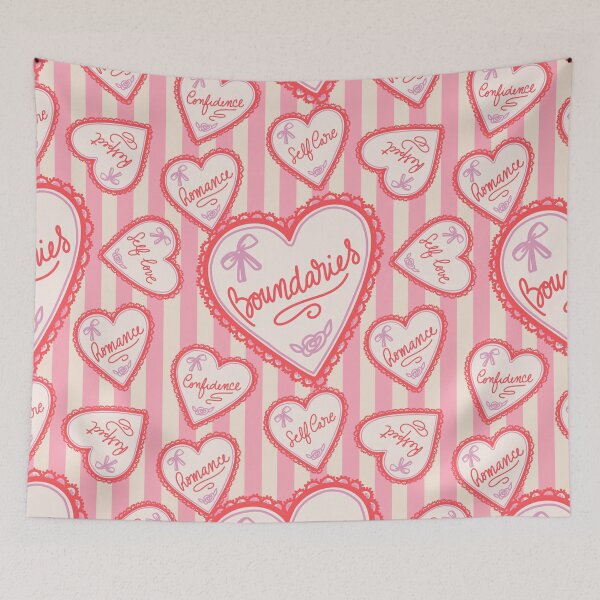 Item preview, Self Care Pink Valentine Hearts designed and sold by Anis Illustration.