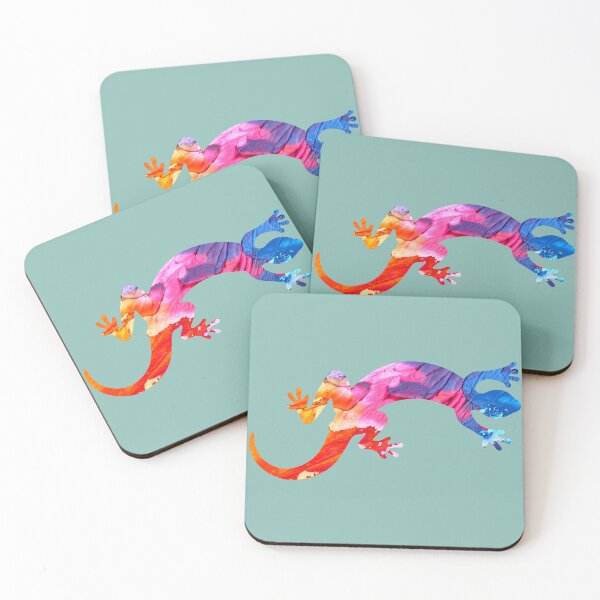 Aperçu de l'œuvre Signe ethnique de lézard gecko dans un design abstrait moderne créée et vendue par mikistudio.