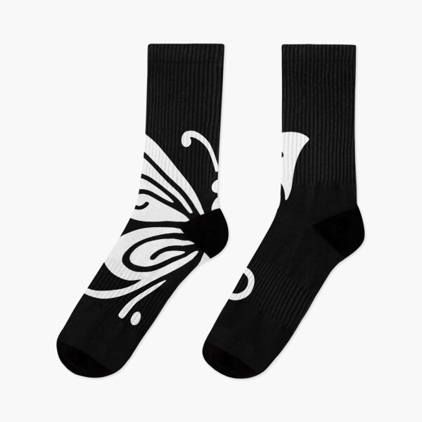 Item preview, Light in the Darkness: White Butterfly on Black, Unique designed and sold by villacreativa.