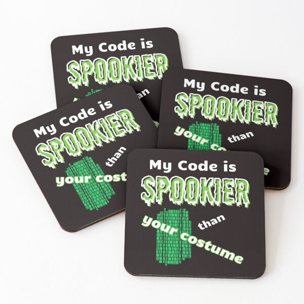 Item preview, Spooky Code: funny design for Geeks and Programmers designed and sold by mARTaCreation.