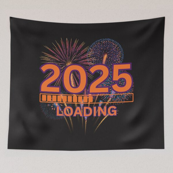 Item preview, 2025 Loading: Exciting Countdown to the New Year with Fireworks  designed and sold by elynne9.
