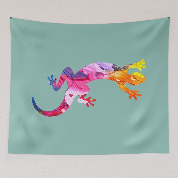 Item preview, Gecko lizard ethnic sign in modern abstract design designed and sold by mikistudio.