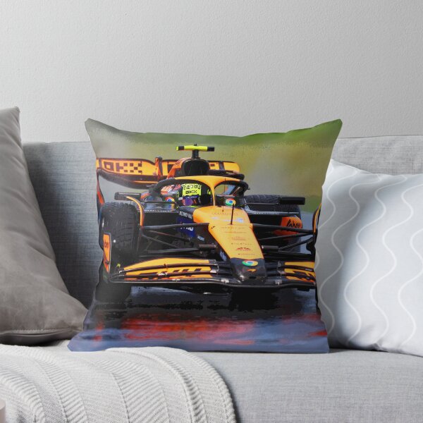 Item preview, Lando Norris racing his 2024 F1 car in the rain on full wets abstract designed and sold by Rodissimus1984.