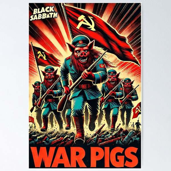 Item preview, Black Sabbath - War Pigs - Soviet Propaganda Style - USSR designed and sold by Sovietmovies.