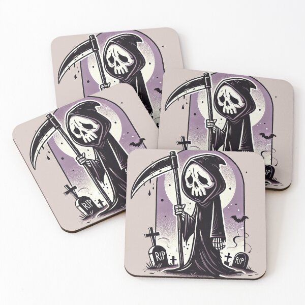 Item preview, cute friendly grim reaper  designed and sold by headlessdreamer.
