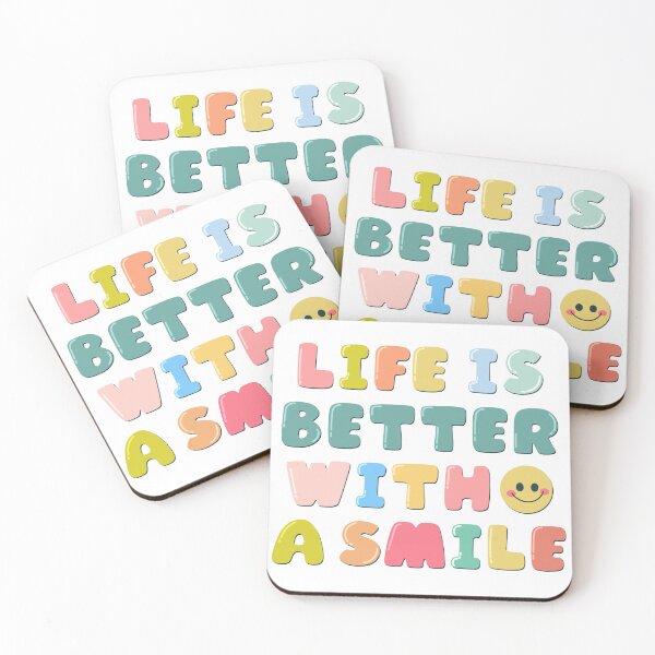 Item preview, Life is better with a smile designed and sold by Maple3Studio.