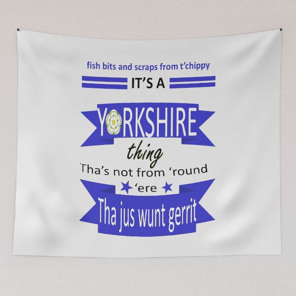 Item preview, Fish Bits And Scraps From Chippy Its A Yorkshire Thing Tyke Slang designed and sold by taiche.