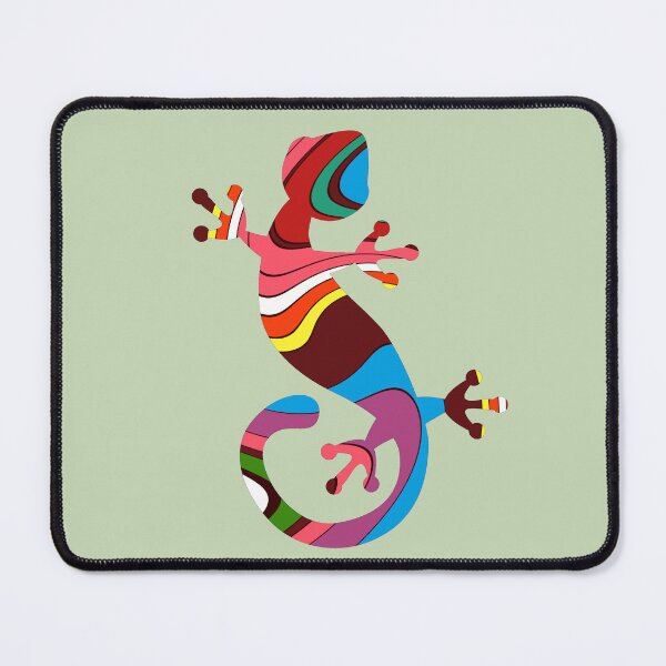 Item preview, Gecko lizard ethnic sign in modern abstract design designed and sold by mikistudio.