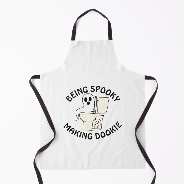 Item preview, Being Spooky Making Dookie On White Funny Ghost On Toilet designed and sold by TheRainFamily.