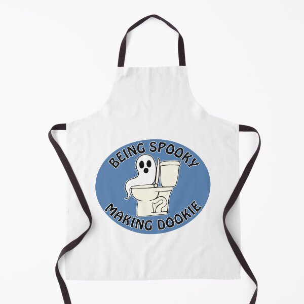 Item preview, Being Spooky Making Dookie On Blue Funny Ghost On Toilet designed and sold by TheRainFamily.
