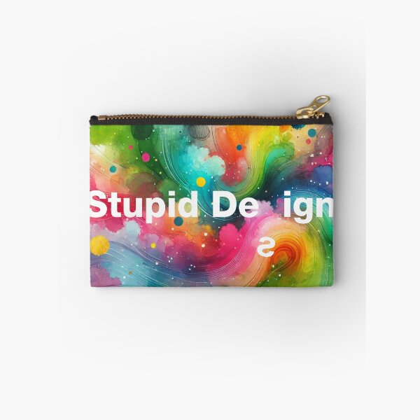 Item preview, Edgy Watercolor Colorful STUPID DESIGN, Unique and Unconventional designed and sold by villacreativa.
