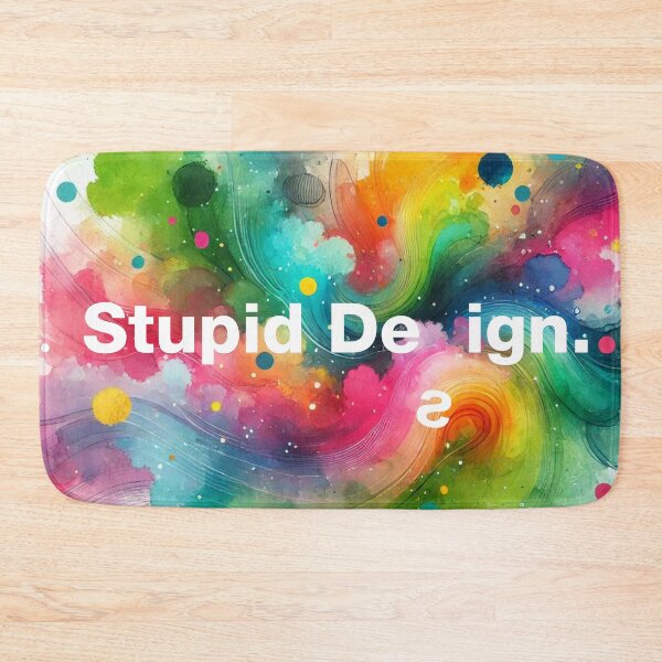 Item preview, Edgy Watercolor Colorful STUPID DESIGN, Unique and Unconventional designed and sold by villacreativa.