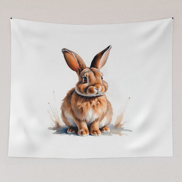 Item preview, Fluffy Bunny In Painting Style designed and sold by Adelberton.