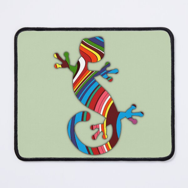 Item preview, Gecko lizard ethnic sign in modern abstract design designed and sold by mikistudio.