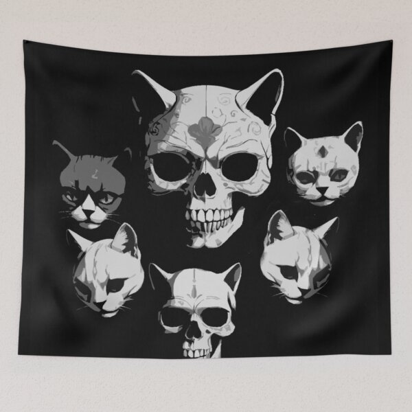 Item preview, Skull and cats designed and sold by After De Moment.
