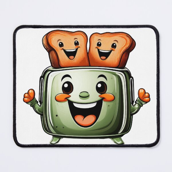 Item preview, Toaster with happy toasts designed and sold by BysonDesigns.