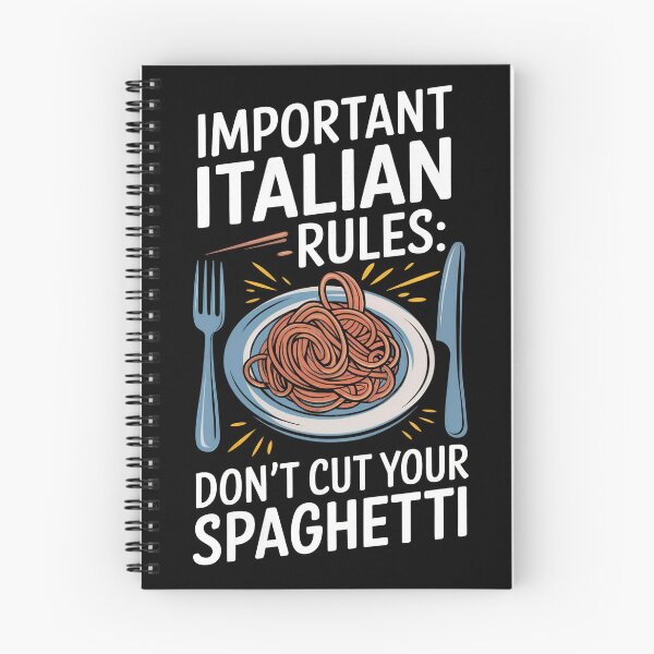 Item preview, Italian Life Rules: Don’t Cut Your Spaghetti designed and sold by StuffUNeed2Wear.