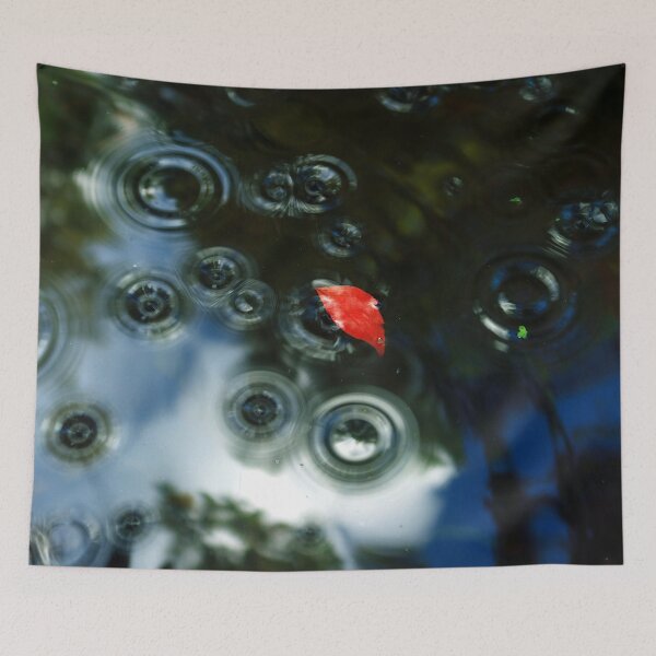 Item preview, One Red Leaf And Many Concentric Circles designed and sold by KaSaPo.