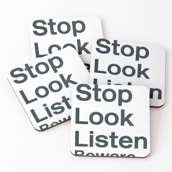 Item preview, stop look listen designed and sold by richandpure.
