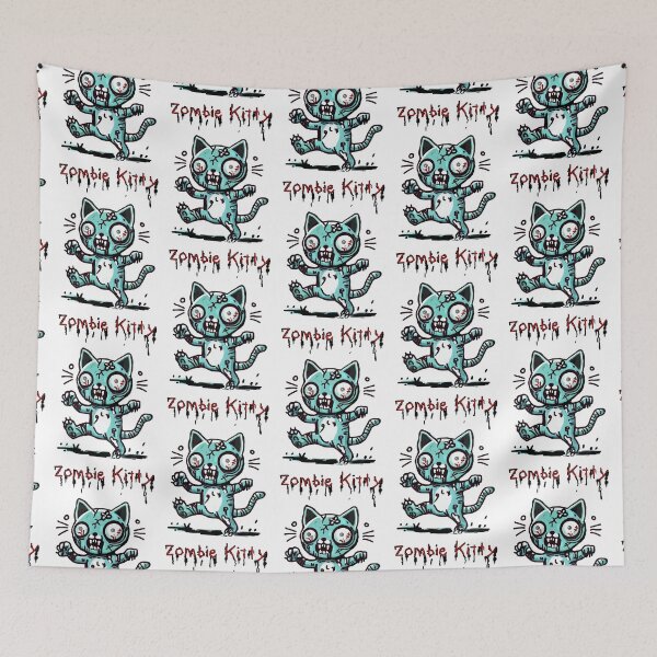 Item preview, Zombie Kitty designed and sold by TraceyMackieArt.