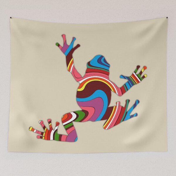 Item preview, Frog ethnic sign in modern abstract design designed and sold by mikistudio.