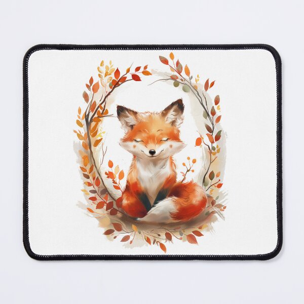 Item preview, Autumn red cute fox designed and sold by ArtStyleAlice.