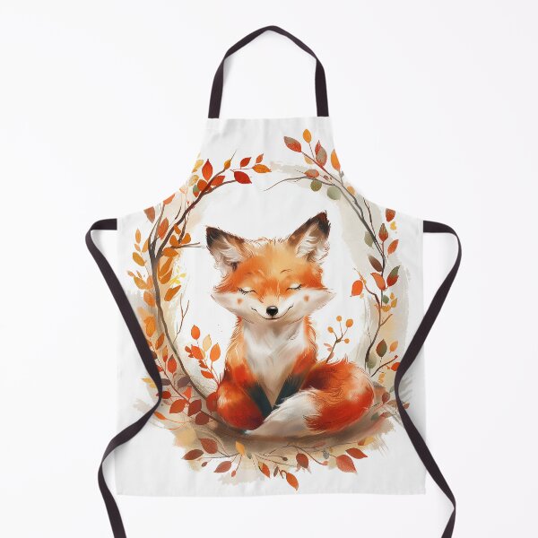 Item preview, Autumn red cute fox designed and sold by ArtStyleAlice.