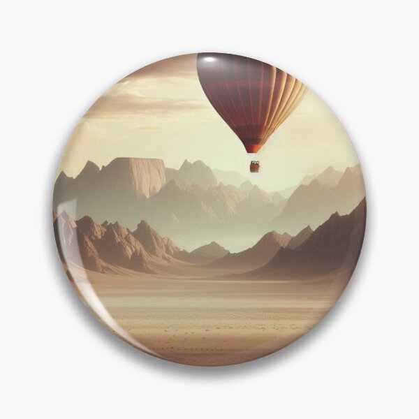 Item preview, A Hot Air Balloon Soaring Over A Vast Desert. designed and sold by IrsathThaslima.